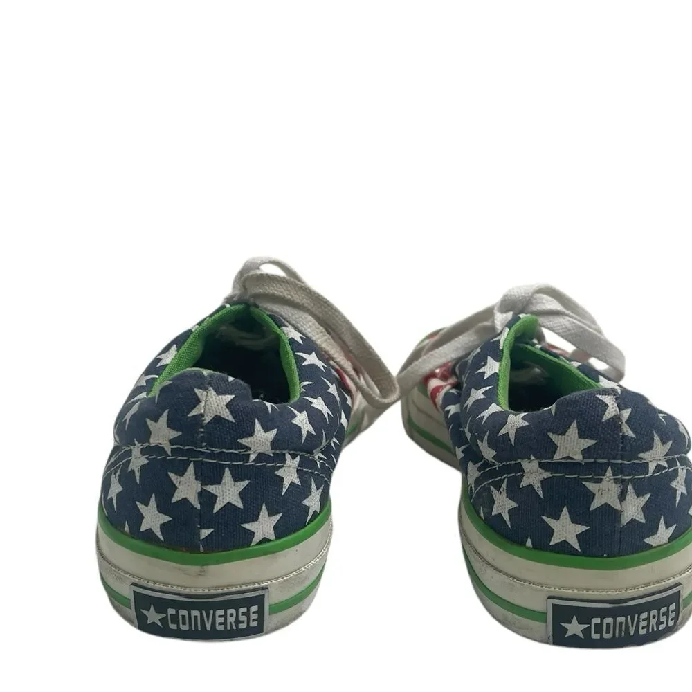 Made In USA Converse All Star American Flag Low Tops Men 5.5 Women 7.5 Sneakers
